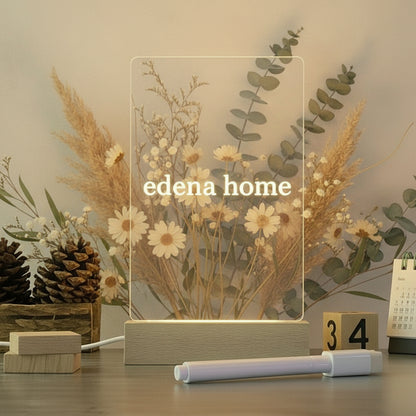 Creative Note Board Creative Led Night Light USB Message Board Holiday Light With Pen Gift For Decoration Night Lamp